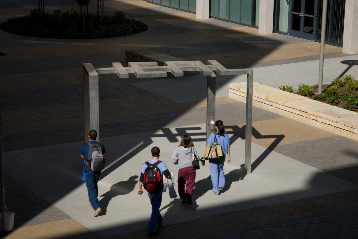Students on Mission Bay campus