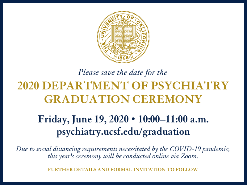 2020 Graduation Save the Date information